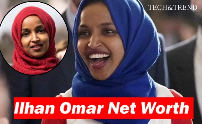 Ilhan Omar net worth Congresswoman at podium during speech