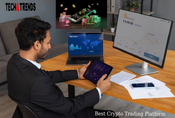 Best crypto trading platform interface on desktop screen