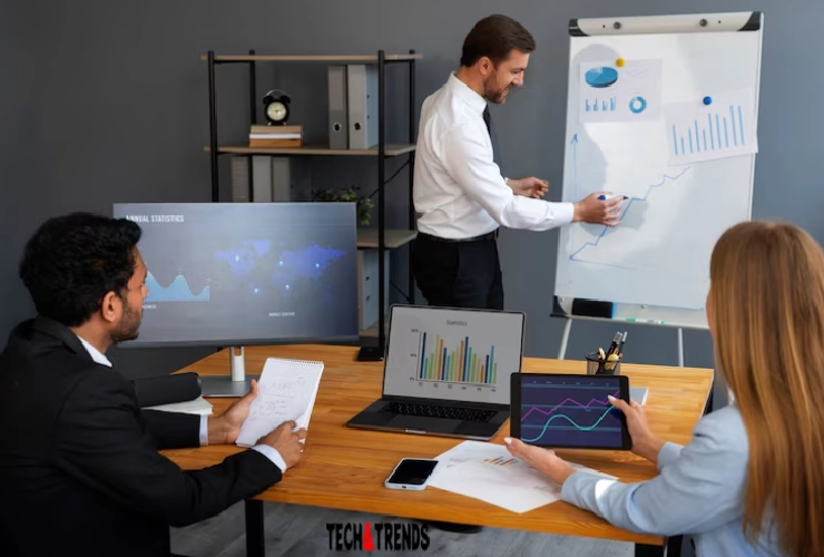 Real-time tracking in resource management software interface